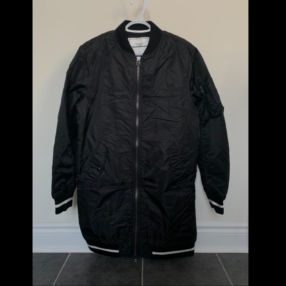 Chocoolate Varsity Long Bomber Jacket